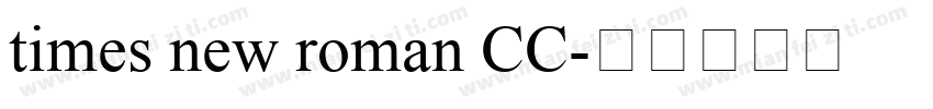 times new roman CC字体转换